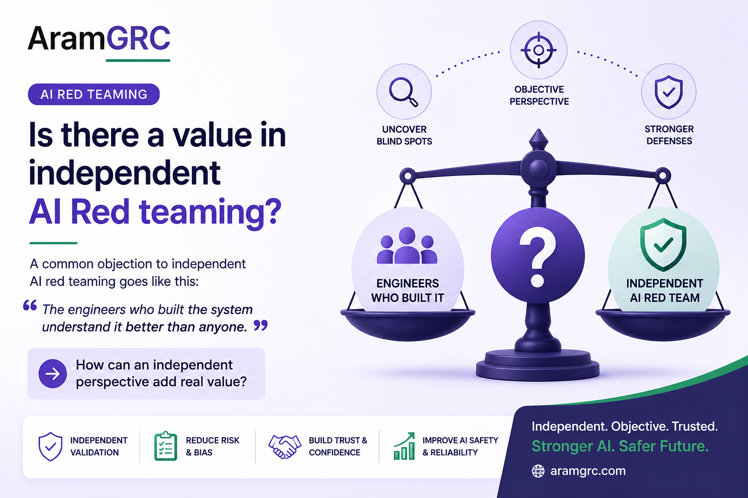 Is there a value in independent AI Red teaming?